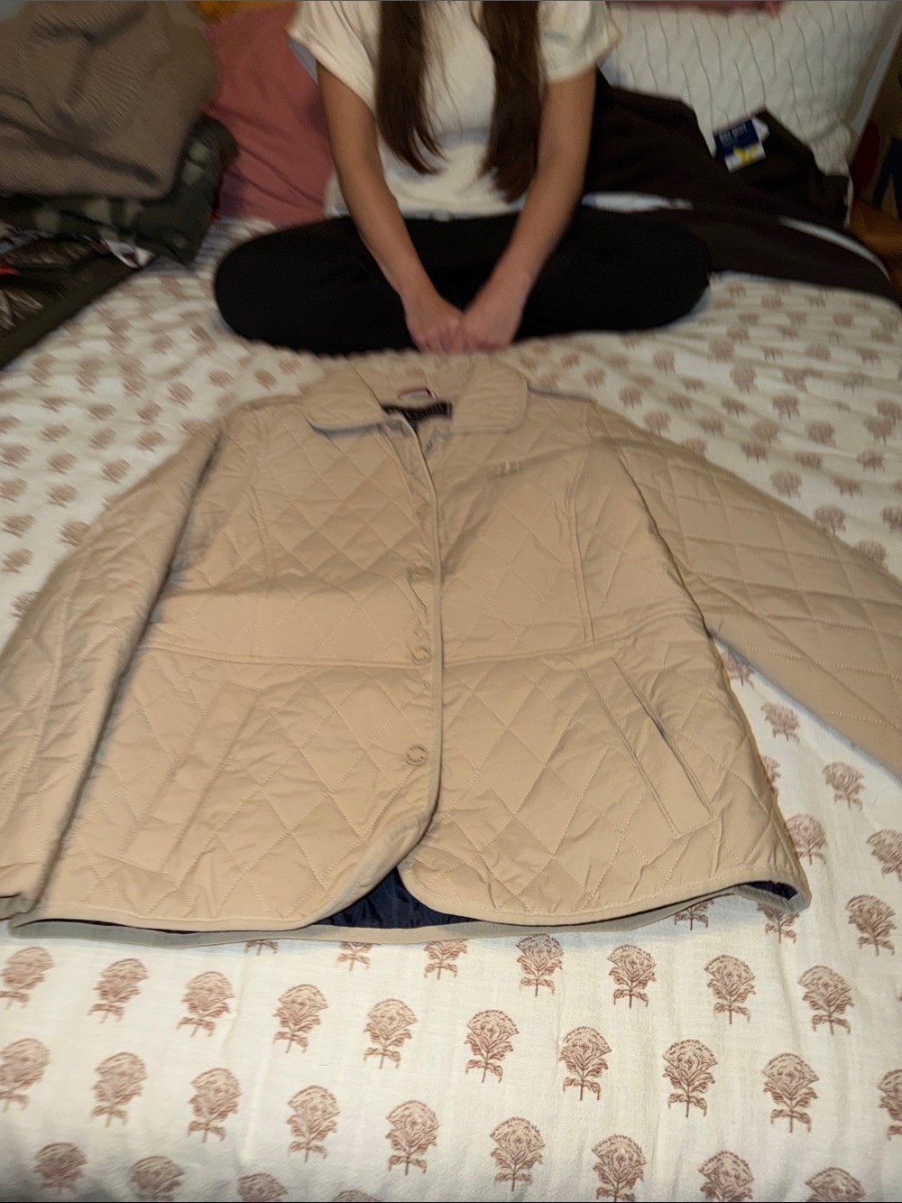 Tommy Hilfiger Quilted Tan Utility Jacket